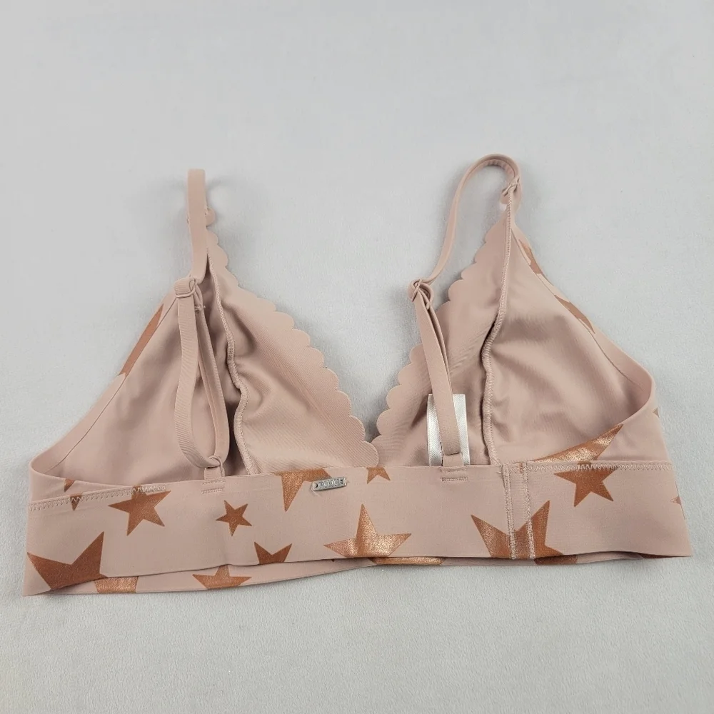 Pink Victoria's‎ Secret Bonded blush pleather star bralette Size small
